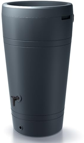 Annastore Regentonne - 230 Liter im Stil Einer Amphore H 110 cm - Anthrazit