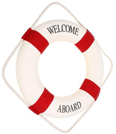 GARVALON 2St Beschreibung nautischer Rettungsring Strandthemaverzierung Schiff - Bojen Home Decor wohnungseinrichtung schwimmboje Wanddekorationszubehör Rettungsring Dekorationen