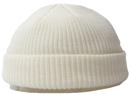 BrightGlow Wintermütze für Herren und Damen Trawler Beanie Watch Hat Roll-up Edge Skullcap Kurze Fischermütze mit Strickbündchen Beanie-Mütze Warm Skimütze Acryl-Strickmütze