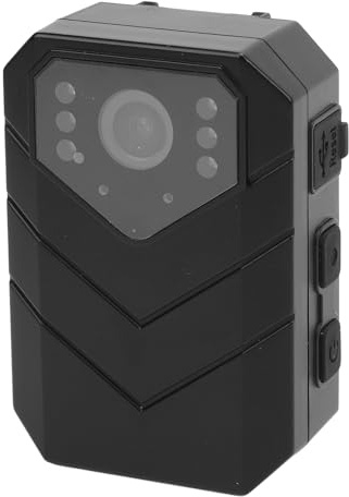 Sxhlseller Am Körper Getragene 4K HD Kamera, Nachtsicht Taschenvideorecorder mit Rückseitigem Clip, Kleiner Tragbarer 6 Achsen Camcorder, Wasserabweisend für Sicherheitskräfte und