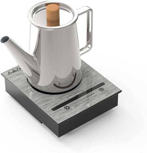 Mini placa induccion portatil 900W, placa de induccion 1 fueg con 5 niveles de potencia, placa eléctrica de inducción para camping y caravana (T35)