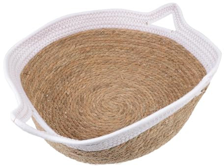 BESPORTBLE 1stück Katzenbett Aus Naturstroh Bequeme Schlafhöhle Für Katzen Und Kleintiere Atmungsaktiv Und Für Zuhause Und Unterwegs Mit Liebevollem Design