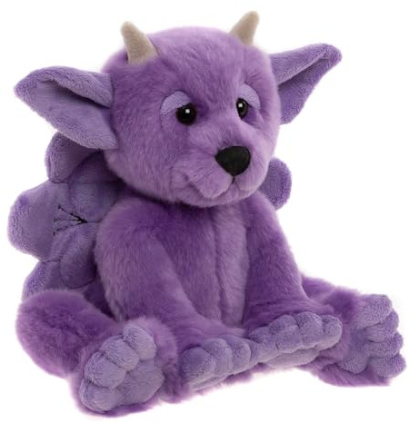 Charlie Bears Portcullis | Purple Mythical Gargoyle Fantasy Plush Character for Kids | Bearhouse Stuffed Toy