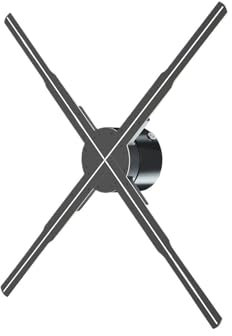 VCHICS Ventilateur holographique 3D, Transformez Vos publicités avec Un projecteur holographique 3D: Wi-FI, Logo LED, Audio Bluetooth pour magasins, Bars, événements, Salons Profession