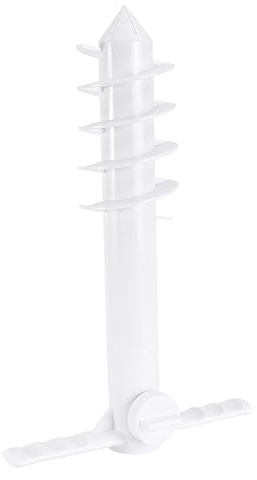 VICASKY Ancre de Parasol de Plage Abs Résistant Base à Visser Spirales Support Sol Portable pour Parasol de Jardin Plage et Extérieur Fixation Stable Anti-Vent