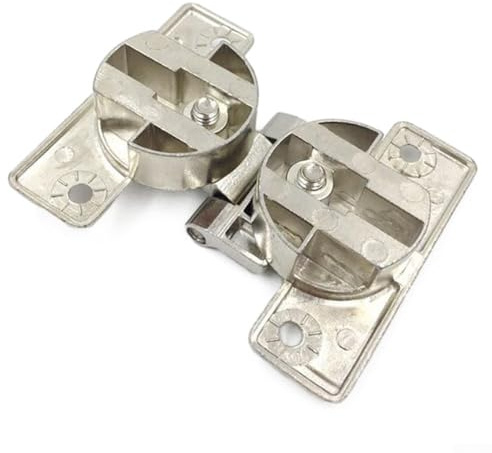 Bisagra de puerta plegable autoportante, bisagra de solapa oculta de 180 grados hecha de aleación de zinc para armarios y muebles, carga de 10 kg, diámetro de copa de 35 mm