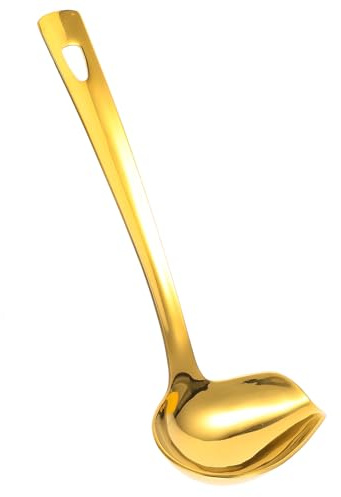 GALPADA Cucharón para Salsa de Acero Inoxidable Cuchara para Servir Acabado Resistente y Tamaño Compacto Accesorio de Cocina para Uso en Restaurantes y Hogares