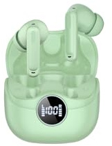 xinwld Wireless Earbuds, Bluetooth 5.4 Headphones in Ear with 4 ENC Noise Cancelling Mic, Green