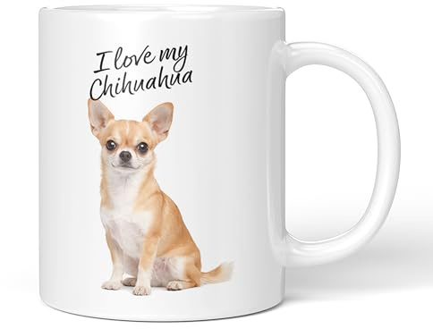 Party People Chihuahua Mug - 11oz Ceramic Coffee or Tea Cup for Dog Lovers, Christmas, Birthday, Secret Santa, Mother’s Day or Father’s Day Gift 0036