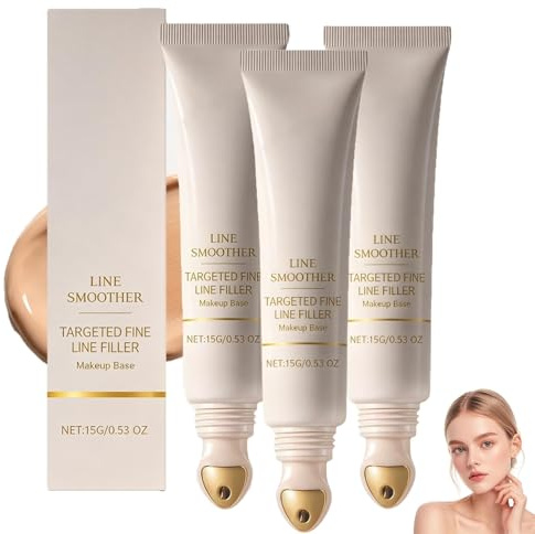 Primer Levigante Per Attenuare Le Rughe Sottili, Base Trucco Viso Dalla Texture Vellutata, Per Un'applicazione Uniforme Del Trucco, Adatto A Tutti I Tipi Di Pelle (3pcs)