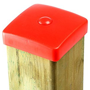 Gartenpirat Zaunkappe rot für Pfosten 9x9 cm 90x90 mm