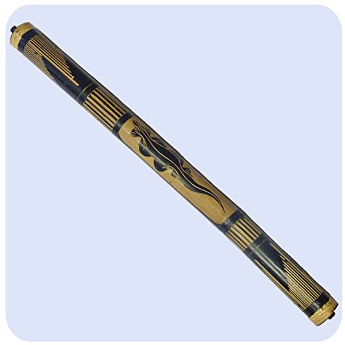 Regenmacher Rainstick Rainmaker Bambus Percussion Rhythmus Regenrohr Aborigine geschnitzt (80 cm)