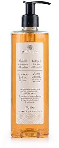 Prija Stärkande Schampo Rengör och Vitaliserar Håret med Eruca Sativa för Alla Hårtyper, Fuktgivande Schampo Förbättrar Hårets Glans och Textur, Veganskt Vänligt 380ml | Cleanses and Revitalises Hair. Hydrating Formula That Improves Shine and Texture. Vegan Friendly Formula.
