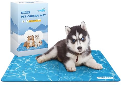 Nobleza - Kühlmatte Hunde Selbstkühlend Ungiftige Gelauflagen Welpe Katzenbett Kühlmatratze im Sommer, 50 * 40cm, Blau, S