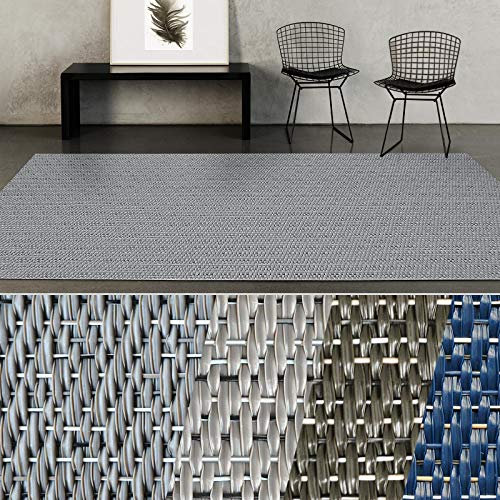 casa pura® Indoor- & Outdoor-Teppich Geona | Bodenbelag für Flur, Küche, Bad, Terrasse, Balkon, Garten | kunstvoll gewebt mit Schimmer Optik | Viele Größen (60x100 cm)