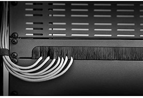 Renkforce RF-3429142 19 Zoll Netzwerkschrank-Bürstenleiste 1 HE Schwarz