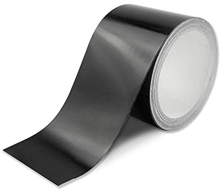 Auto-Dress Zier-leisten Chrom-leisten Schwarz Glanz/Matt Car wrap-ping Folie 10m x 8cm Luftkanal (111M Black Matt)