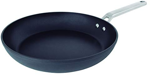 Arcos Série Samoa | Poêle Anti-adhésive | Aluminium Forgé | Compatible Tous Feux | Poignées Acier INOX Effet Froid | Économie d'énergie | Va au Lave-Vaisselle | Couleur Noire (32 cm)