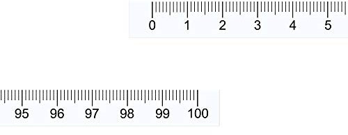sourcing map Adhesive Backed Tape Measure 1M Left to Right Read Measuring Tapes Stick on Workbench Ruler (White)