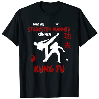 Herren Kung Fu Kungfu Kung-Fu Schriftzeichen Kampfsport Vintage T-Shirt