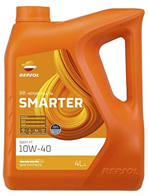 REPSOL Motoröl 10W-40 Smarter Teilsynthetiköl Motor Öl API SL Sport 4T 4L