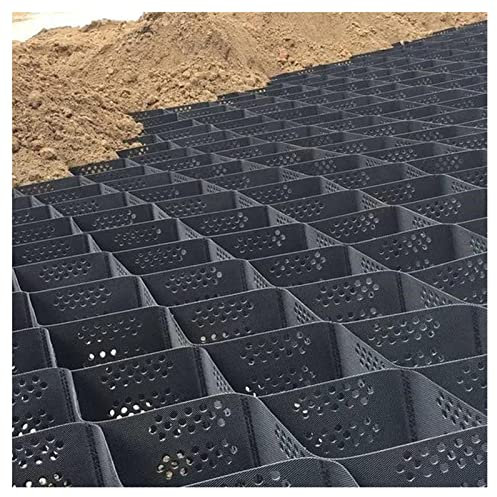 Stabilisateur Gravier,Gazon Dalle Stabilisatrice,Pavés Sol Grille Géo,5 Cm De Haut,Grille De Stabilisation HDPE,Protection des pentes Gravier,Geocell Pour Allée Voiture,9*9(29.63*29.53ft)
