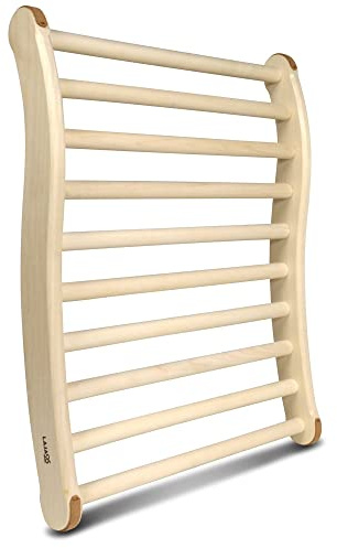 LaJa26 Sauna Rückenlehne - FSC Espenholz - Verstellbar - Ergonomisch - Rutschfest - Entspannend und langlebig - Beständig gegen Wärme und Luftfeuchtigkeit - Fertig montiert - Handarbeit Made in Europe