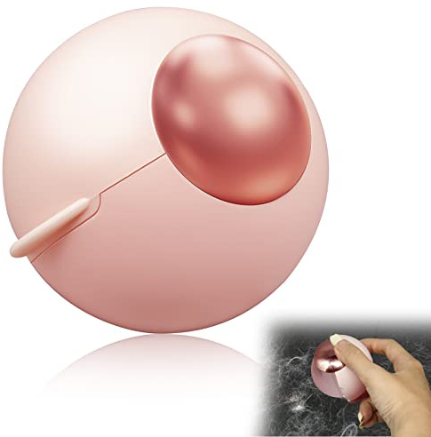 Waschbarer, wiederverwendbarer, klebriger Fusselroller für Tierhaare, tragbarer Gel-Fusselroller zur Entfernung von Tierhaaren für Kleidung, Möbel, Teppiche, Betten und Sofas (Rosa Gold)