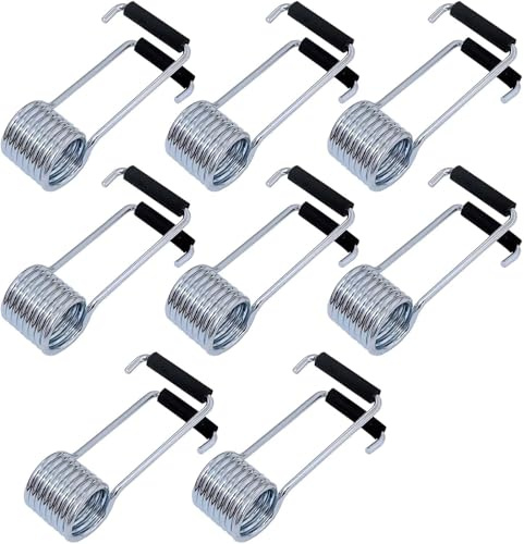 8 Stück Universal-Feder-Türschließer, Schmetterlingsfeder mit Gummipuffer