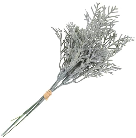 Warmhm 3 Stück Silberblatt-Chrysanthemen Künstliche Blumen Hochzeitsdekoration Silberdekorationen Künstliche Pflanzen Für Den Schreibtisch Silberblatt-Kunstzweig-