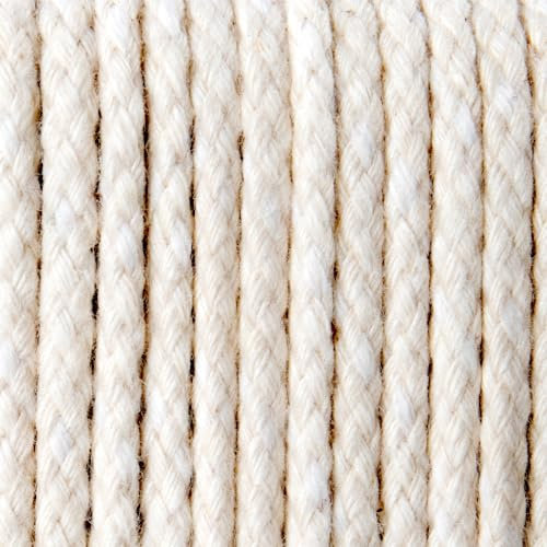 Rope & Cord Diamond Braid Cotton Awning Cord – 1/8 Super Soft Cotton Rope – Perfect for Tents, Awnings, Flagpoles, and More!