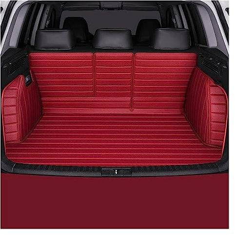 Kofferraummatte Kofferraumwanne Luxus-Kofferraummatte Für Mercedes Glc 2017–2021 360° Vollständige Abdeckung -Center Zubehör Innenausstattung Aus Leder (Farbe : Rot)