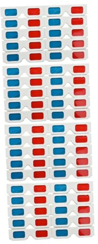 Uonlytech 40stücke Pack Papierbrillen Mit Stereoskopischem Effekt Brille Für Kino Und Heimkino Leicht Und Wiederverwendbar Für Spektakuläre