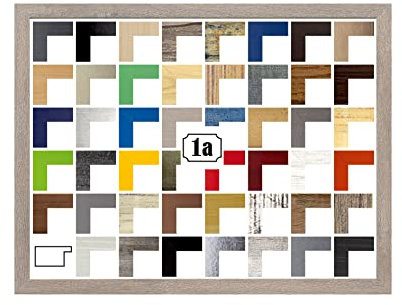 Colorello Bilderrahmen Posterrahmen Puzzlerahmen 49,3x69,3 cm Apfel Apfelbaum Dekor 69,3x49,3 cm mit weisser Rückwand und Antireflex Acrylglas