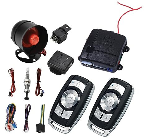 ULTECHNOVO Antifurto Per Auto Portatile Allarme Kit Sicurezza Per Veicoli Telecomando Accesso Passivo Senza Chiave e Blocco Automatico Delle Porte
