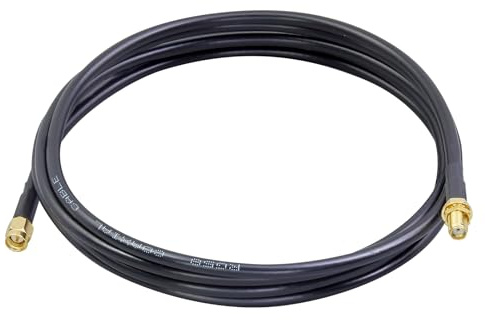 ACONRFTOL Cable SMA 3M SMA Macho a Hembra RG58 Cable Coaxial 50ohms SMA Macho a SMA Hembra Cable de extensión SMA Cable de antena WiFi para router 4G LTE 5G Modem Antena WiFi GPS Equipo SDR WiFi