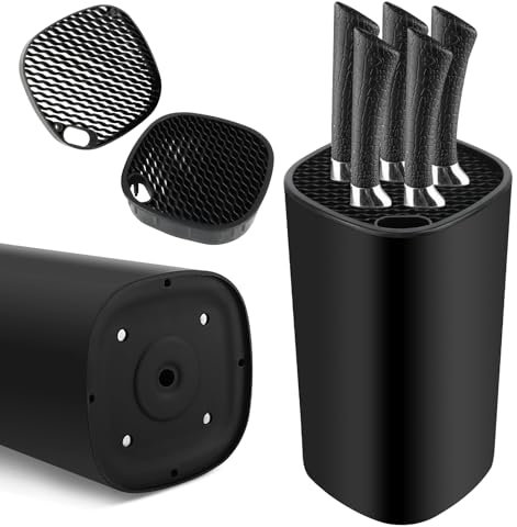 Blocs à Couteaux Vides Universel, Support à Couteaux De Cuisine, Carré Rangement Couteaux de Cuisine, Porte Couteaux Ustensiles, Support de Ustensiles De Cuisine, pour Gain Place Couteaux