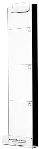 Monitor Notizhalter - Monitor Memo Board Notizhalter Für Seitenmontage | Seitenmontage Übersichtliche Nachrichtenorganisation Klebebefestigung Schreibtischzubehör für Büro & Telefon