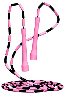 Culinavog Cuerda de Saltar con Cuentas, Cuentas Irrompibles, Cuerdas de Saltar Ajustables 3M, Asas Irrompibles Que no se Enredan, Jump Rope para Saltar, EntrenamientoFísico Mejorado (B)
