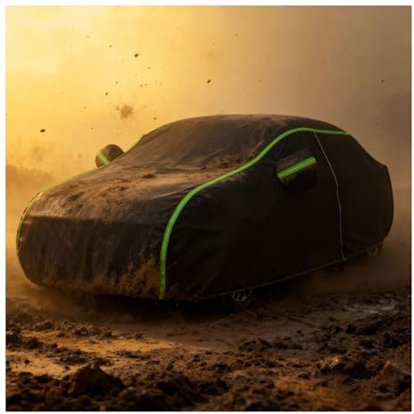 Car Cover Waterproof for BMW 1 Series Sedan,Anti-Sand, Anti-Dust, Anti-Rain and Snow, Anti-Aging, Anti-Tear, Side Zipper, Breathable, Four Seasons