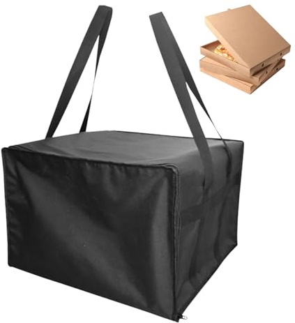 Borsa Termica Per Pizza - Cooler Isolato Grande per Generi Alimentari con Cerniera e Coibentatura - Sacca Consegna Generi Alimentari Scaldapizza | Per Ristoranti Picnic Trekking Campeggio Barbecue