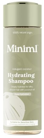 Miniml Hydrating Shampoo - Indulgent Coconut 400ml, 99.6% Natural, Vegan & Cruelty-Free Shampoo for Normal to Dry Hair, Restores Moisture & Shine