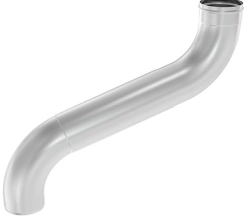 Fallrohrbogen Meister-Bogen Vario 72° 100/500–700 Zambelli Zink (80 mm)
