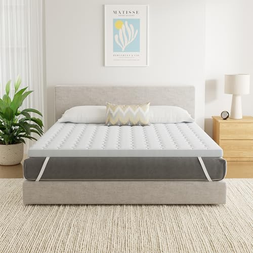 SynthoSpace Matratzen Topper 160x200cm H2, Matratzentopper 160x200 Schlafsofa Bett Memory Foam, Mattress Topper 160x200 cm Boxspringbett Topper Bezug Waschbarer 7cm Höhe