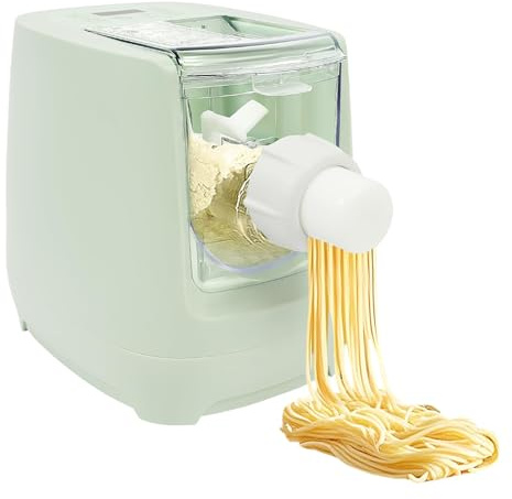 Macchina per Pasta Elettrica da 260 W, Macchina per Pasta Automatica con 13 Stampi e Display a Led, Macchina per Pasta Compatta da Cucina 500 G, per Mensa di Ristoranti Domestici