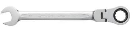 Högert Technic ringnyckel 20 mm med skarv och spärrnyckel – 72 tänder – CrV-stål – 12 kanter – vinklad och matt – skiftnyckel för sexkant, torx, multitand