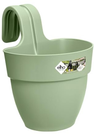 elho Vibia Campana Easy Hanger S 21 - Übertopf für Balkon & Außen - Ø 20.5 x H 26.5 cm - Grün/Pistazien Grün