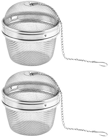 Cabilock 2stücke Edelstahl Teefilter Hängende Teestrainer Für Aromatischen Tee Wiederverwendbare Teekugeln Aus Edelstahl Für Zuhause Und Unterwegs