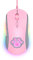 PHNIXGAM Cat Claw RGB Souris Gaming, Souris d'Ordinateur Optique Silencieuse avec Connexion USB, 6 DPI Réglables Jusqu'à 7200, Éclairage RVB, 6 Boutons Programmables Windows/Vista/Linux (Rose)