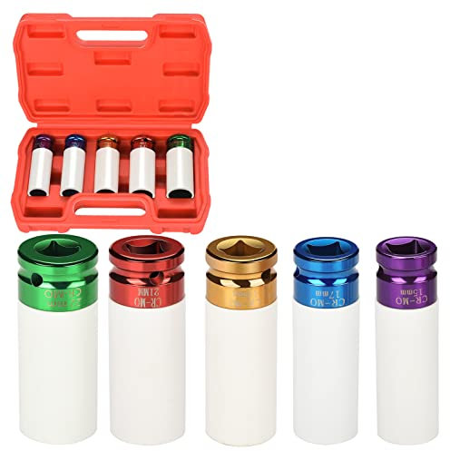 Kit con avvitatore pneumatico ad impulsi a bassa rumorosità in materiale composito (15/17/19/21/22 mm)